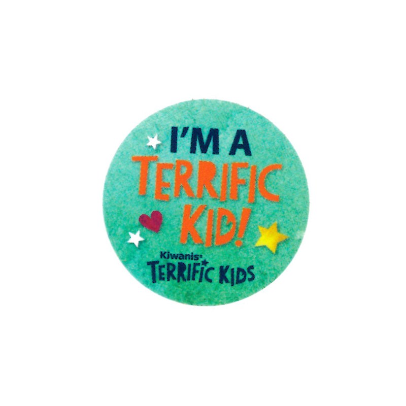 *Terrific Kids 1 inch Stickers pack of 100 Kiwanis Family Products